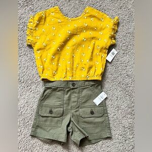 Toddler girls shorts & top